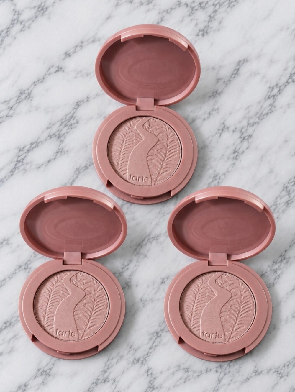 3 x Tarte EXPOSED Amazonian Clay 12-Hpur Blush .05 oz each Travel Size NEW!